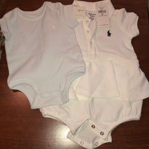 Polo baby girl romper